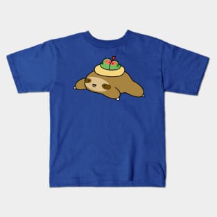 Sloth and Lovebirds Kids T-Shirt